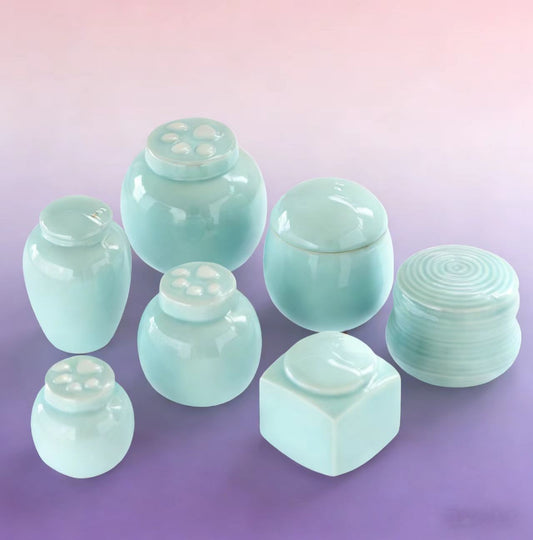 Pet Ceramic Urn for Ashes | Soft Toned × Diverse Shapes to Treasure Your Furry Friend’s Memory