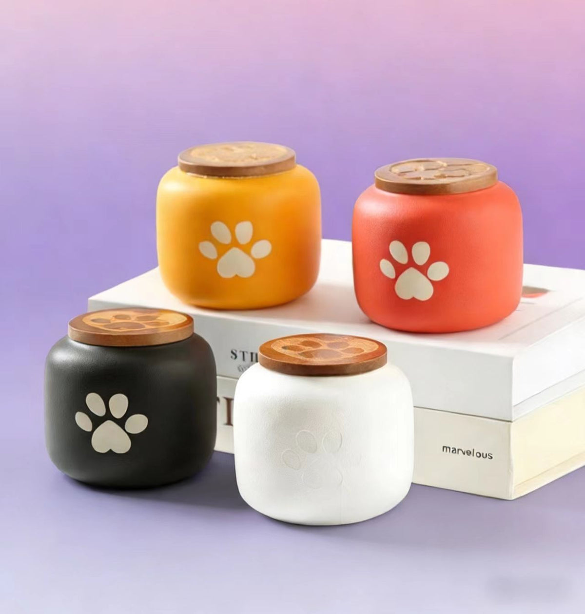 Paw Print Pet Urn - Memorialize Your Beloved Furry Friend