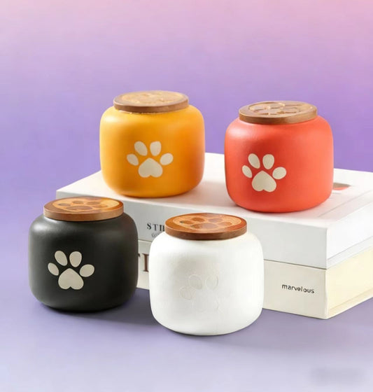 Paw Print Pet Urn - Memorialize Your Beloved Furry Friend