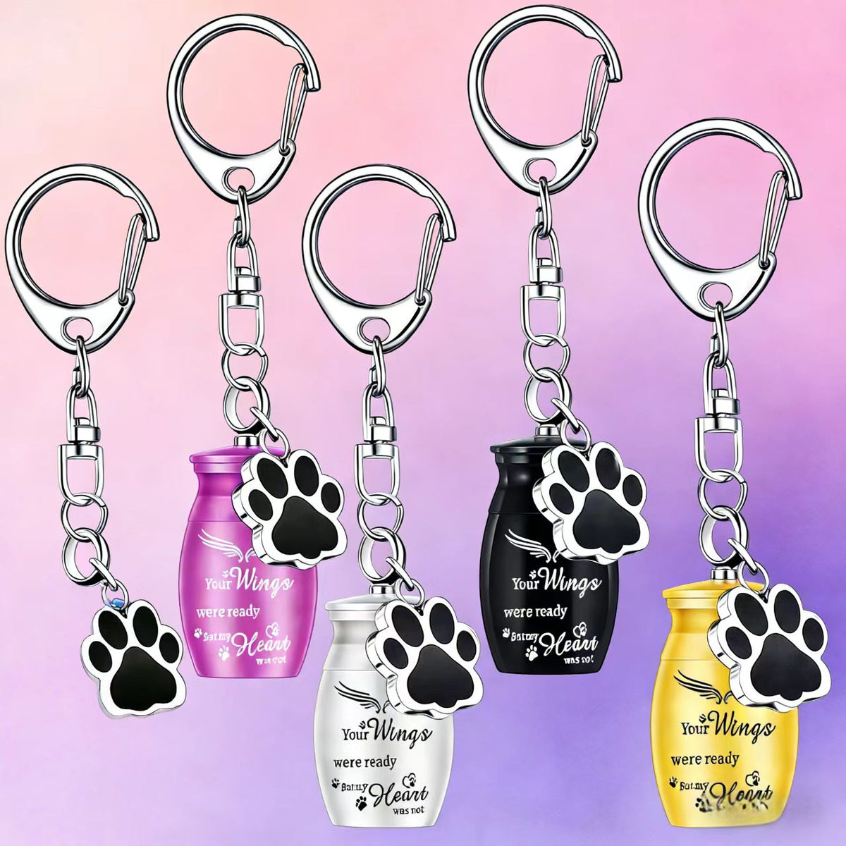 Portable Pet Memorial Urn Keychain — Keep Their Love Close Forever